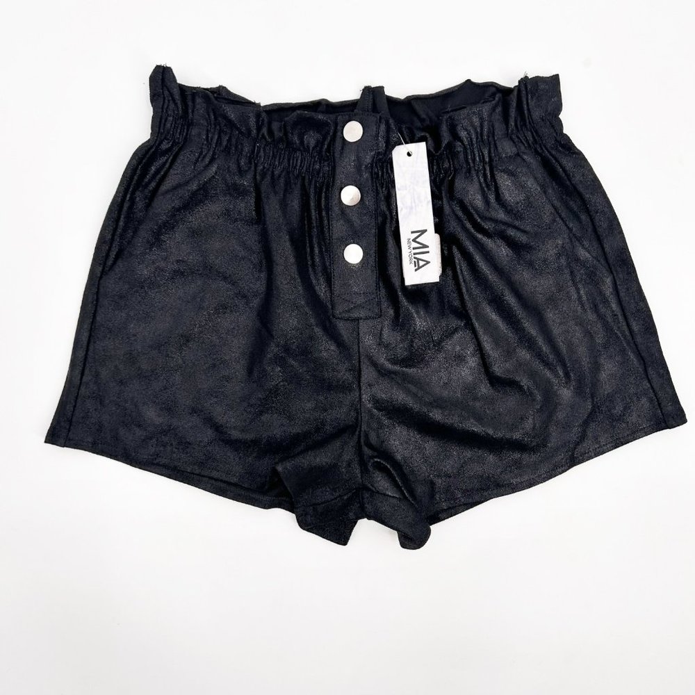 Mia New York Girls Size L Metallic Faux Suede Shorts
